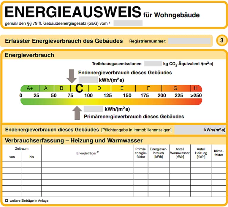 Verbrauchsausweis